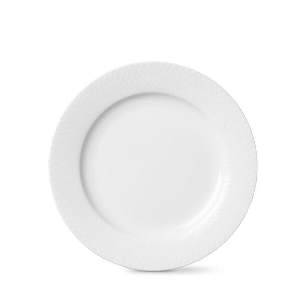 Lyngby Rhombe Plate Ø23cm, White