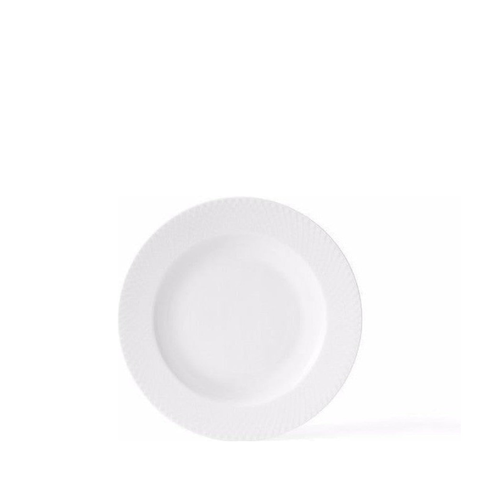 Lyngby Rhombe soup plate white, 23cm