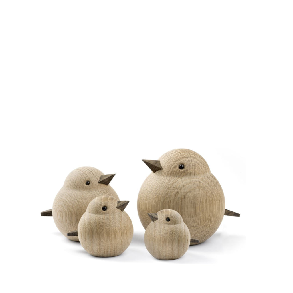 Novoform Design Mama Sparrow Decorative Figure, Natural Oak