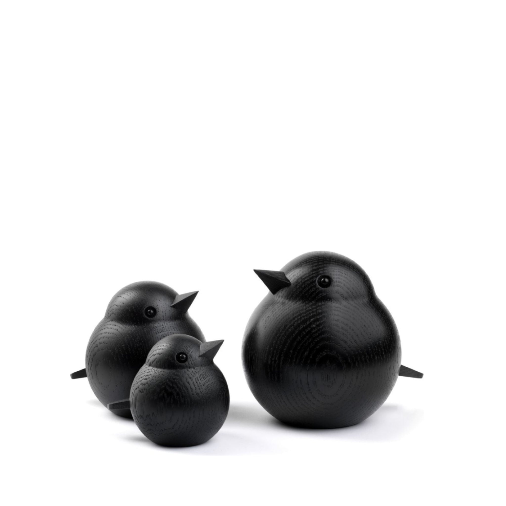 Novoform Design Baby Sparrow Decorative Figure, Black Stained Oak