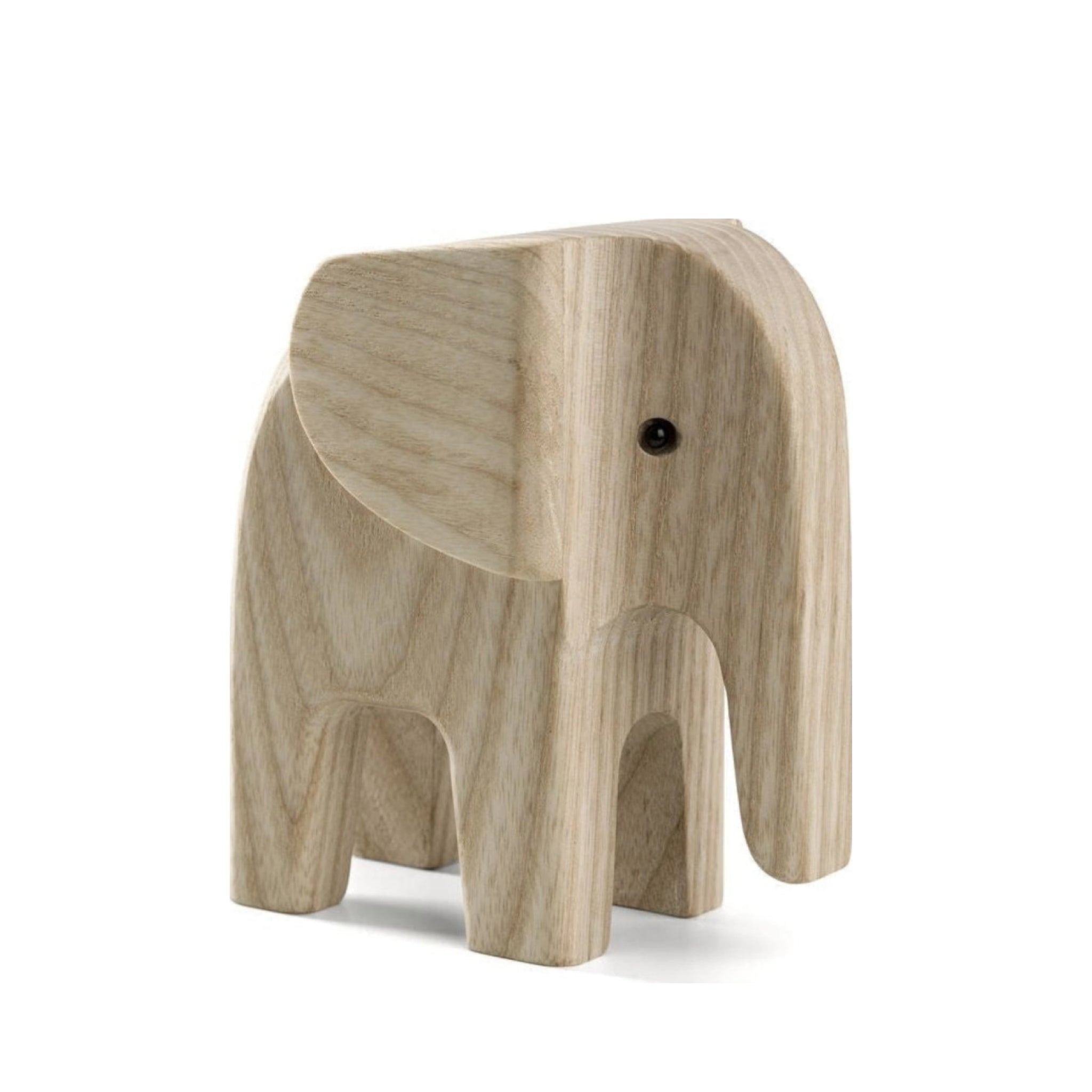 Novoform Design Elephant Decorative Figure, Natural Ash