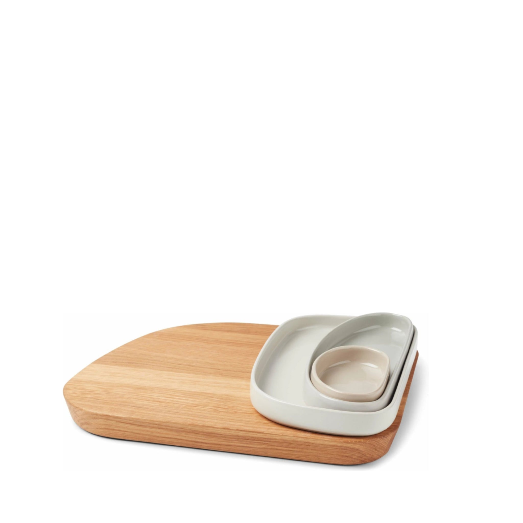 Gejst Galet 24cm Ceramic Bowl - Grey Matte Exterior, Glazed Interior