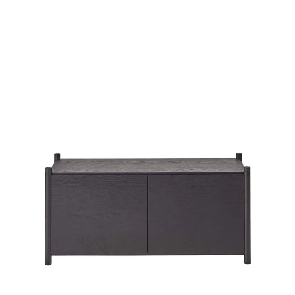 Gejst Sceene Bookcase G Black Oak — Modular Shelf System 45×93×39 cm