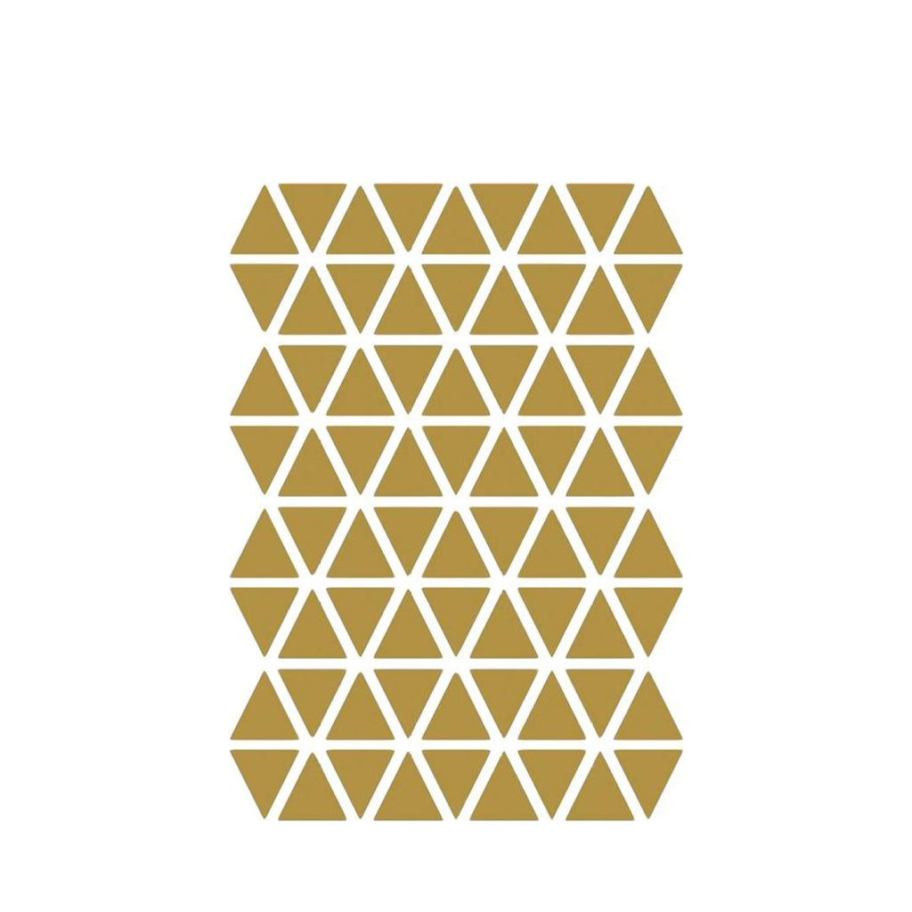 Ferm Living Triangles Wallsticker, Brass