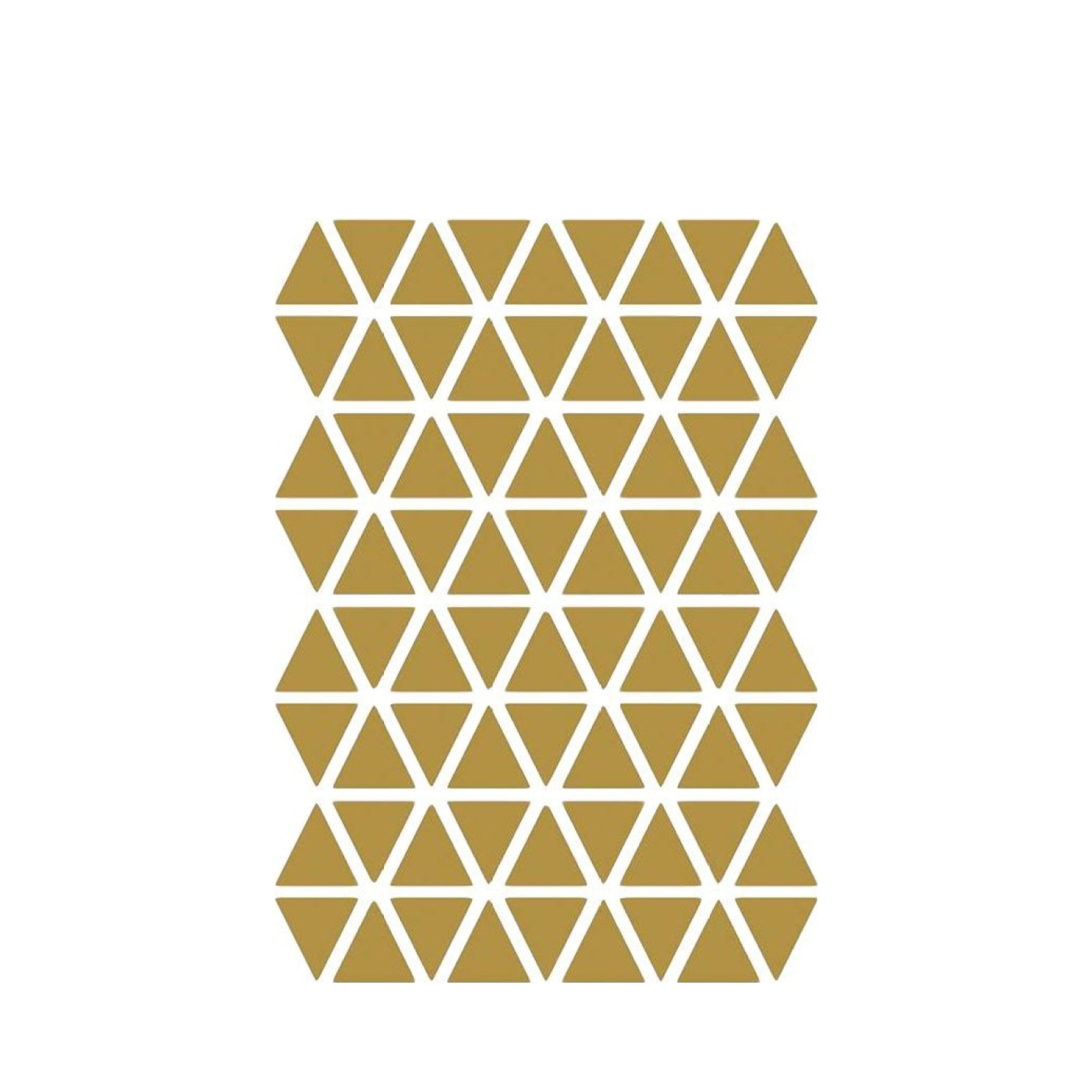 Ferm Living Triangles Wallsticker, Brass