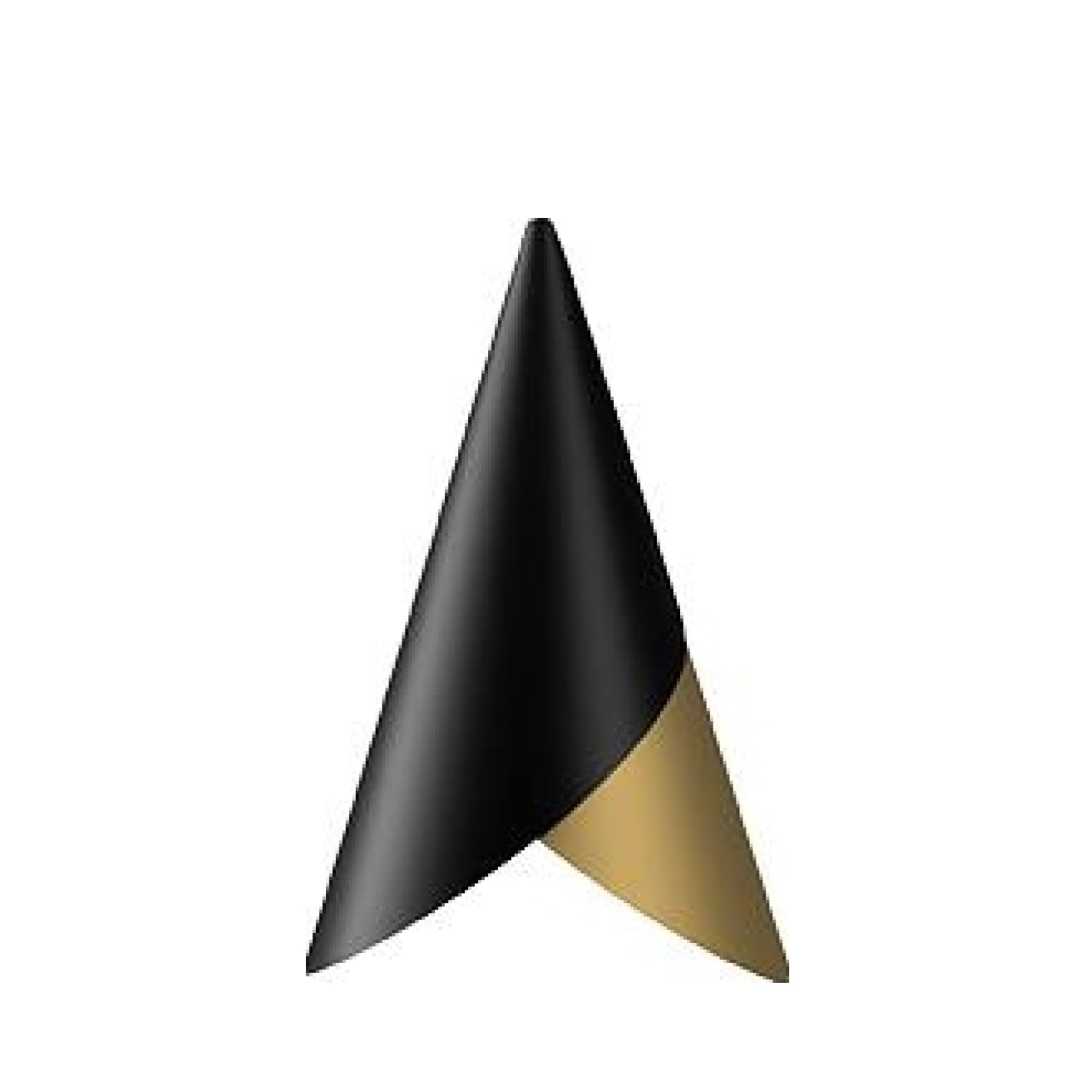 Umage Cornet Lampshade, Black And Brass