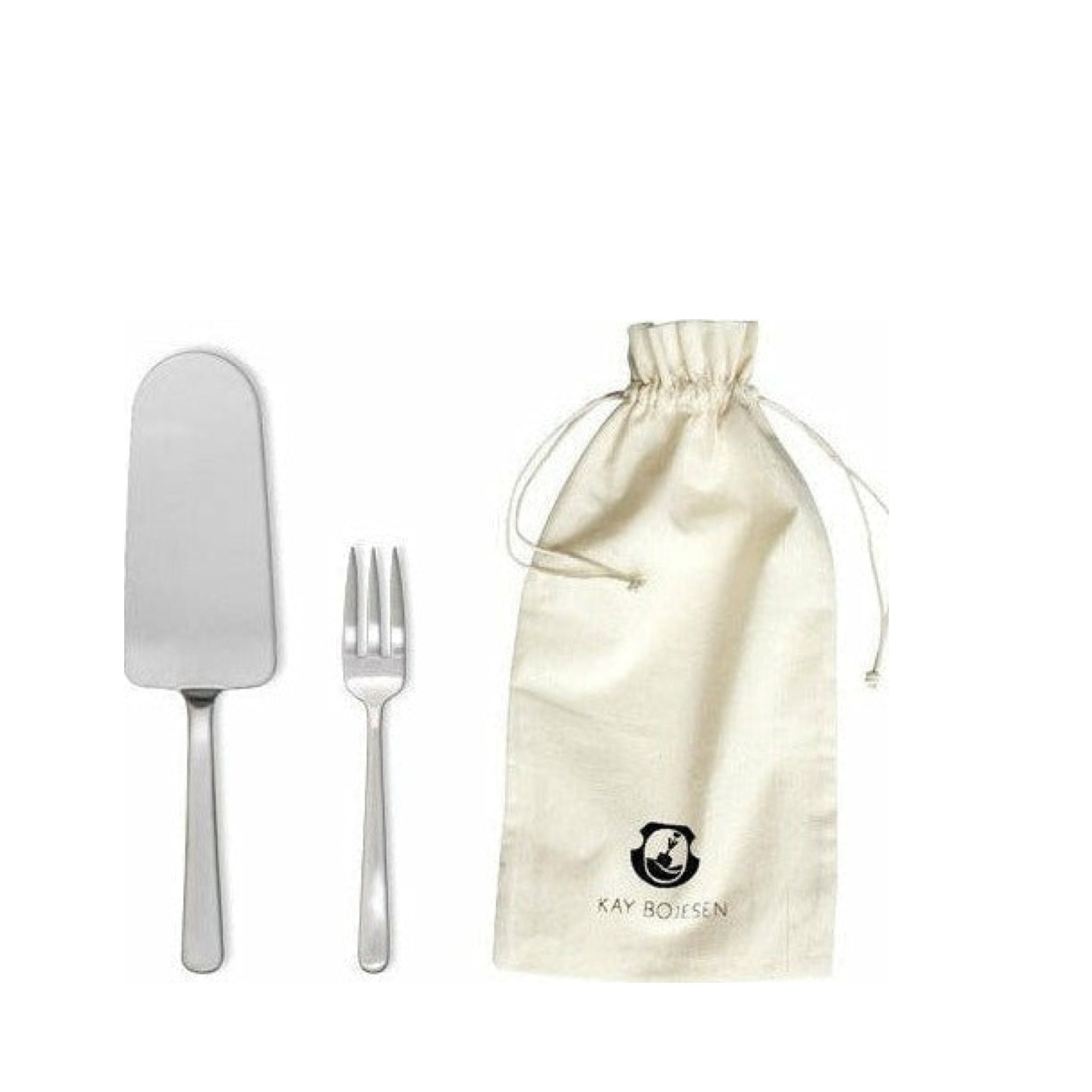 Kay Bojesen Cake Set, Matte Steel Stainless Steel