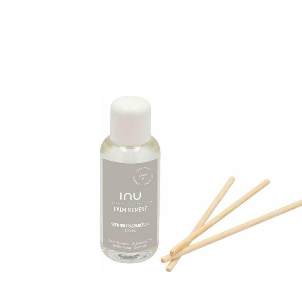 Zone Denmark Inu Fragrance Atomizer Refill + 5 Sticks Calm Moment, 0,1 L