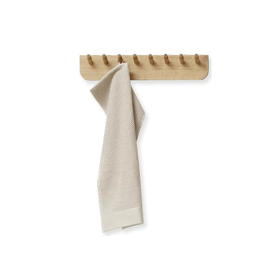 Form & Refine Echo 40cm Coat Rack – White Oiled Oak, Multi-purpose