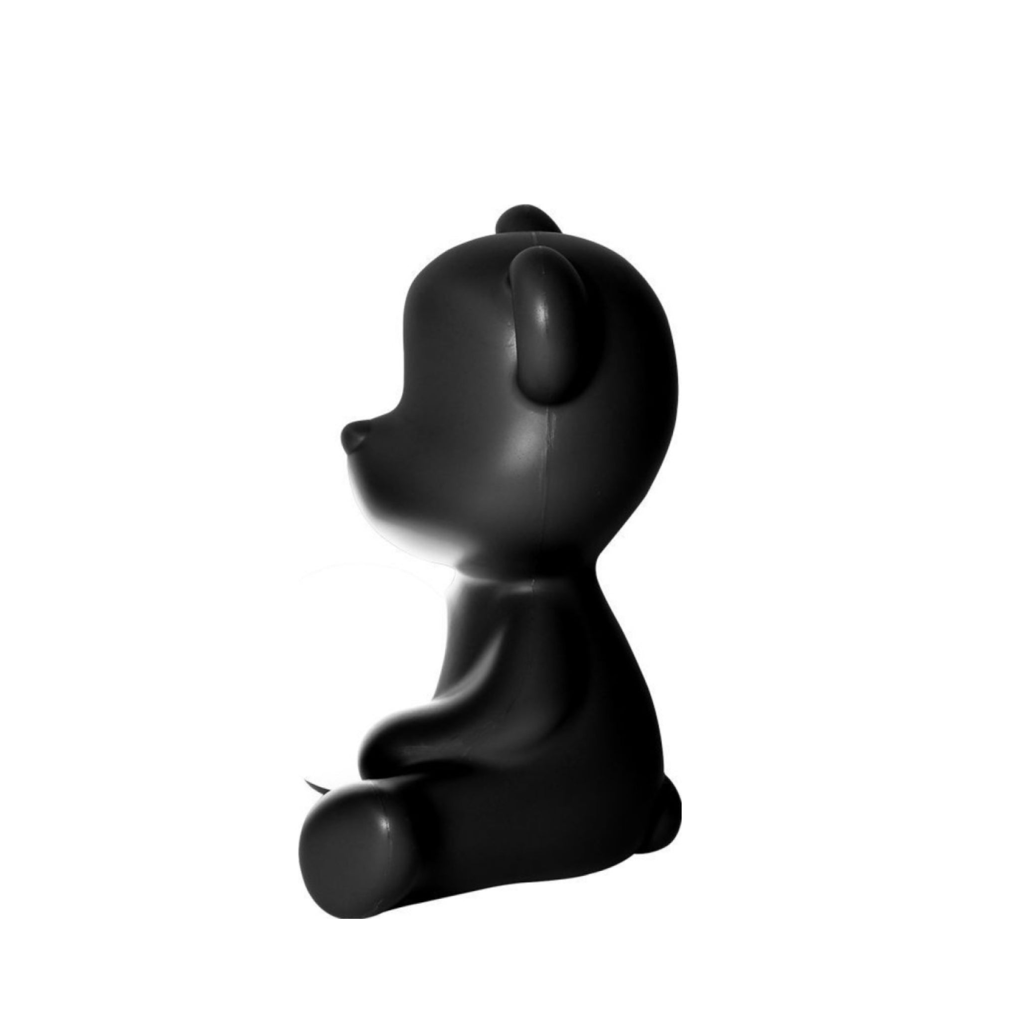 Qeeboo Teddy Girl LED Table Lamp - Stylish Black Rechargeable Design