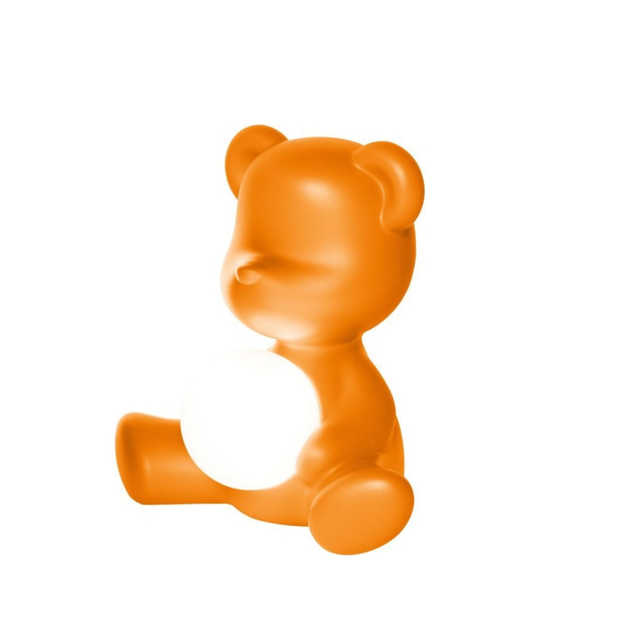 Qeeboo Teddy Girl LED Table Lamp - Rechargeable Orange Bear Design