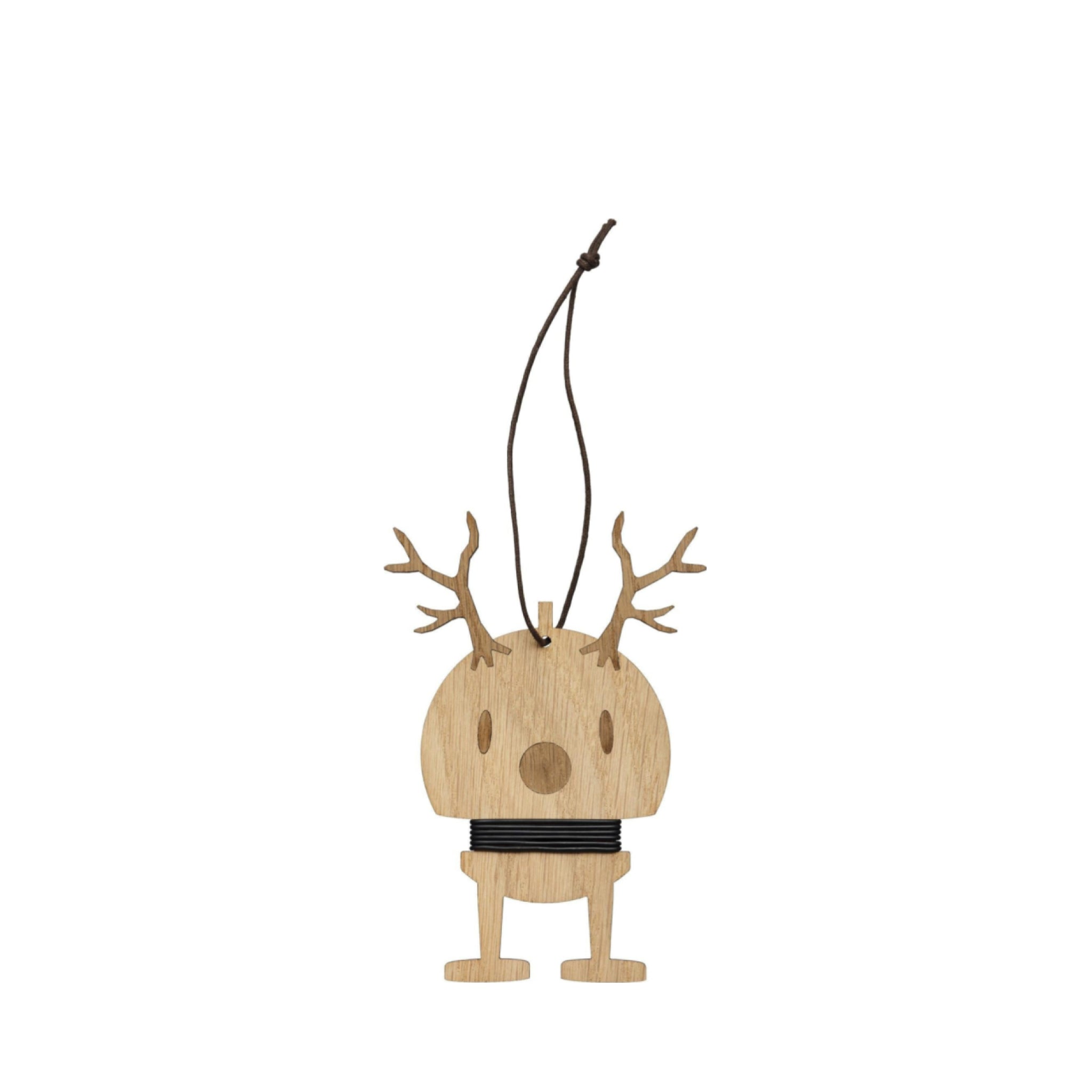 Hoptimist Ornament Reindeer Oak Medium, 2 Pcs.