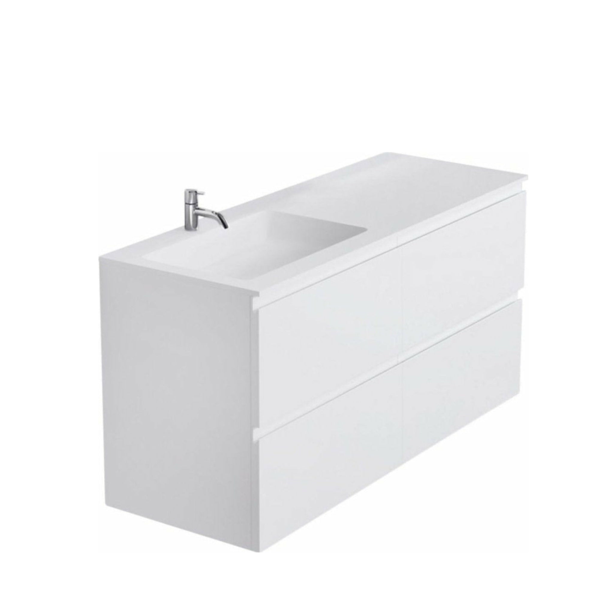 Copenhagen Bath Romsø left Wash Basin, l120 cm
