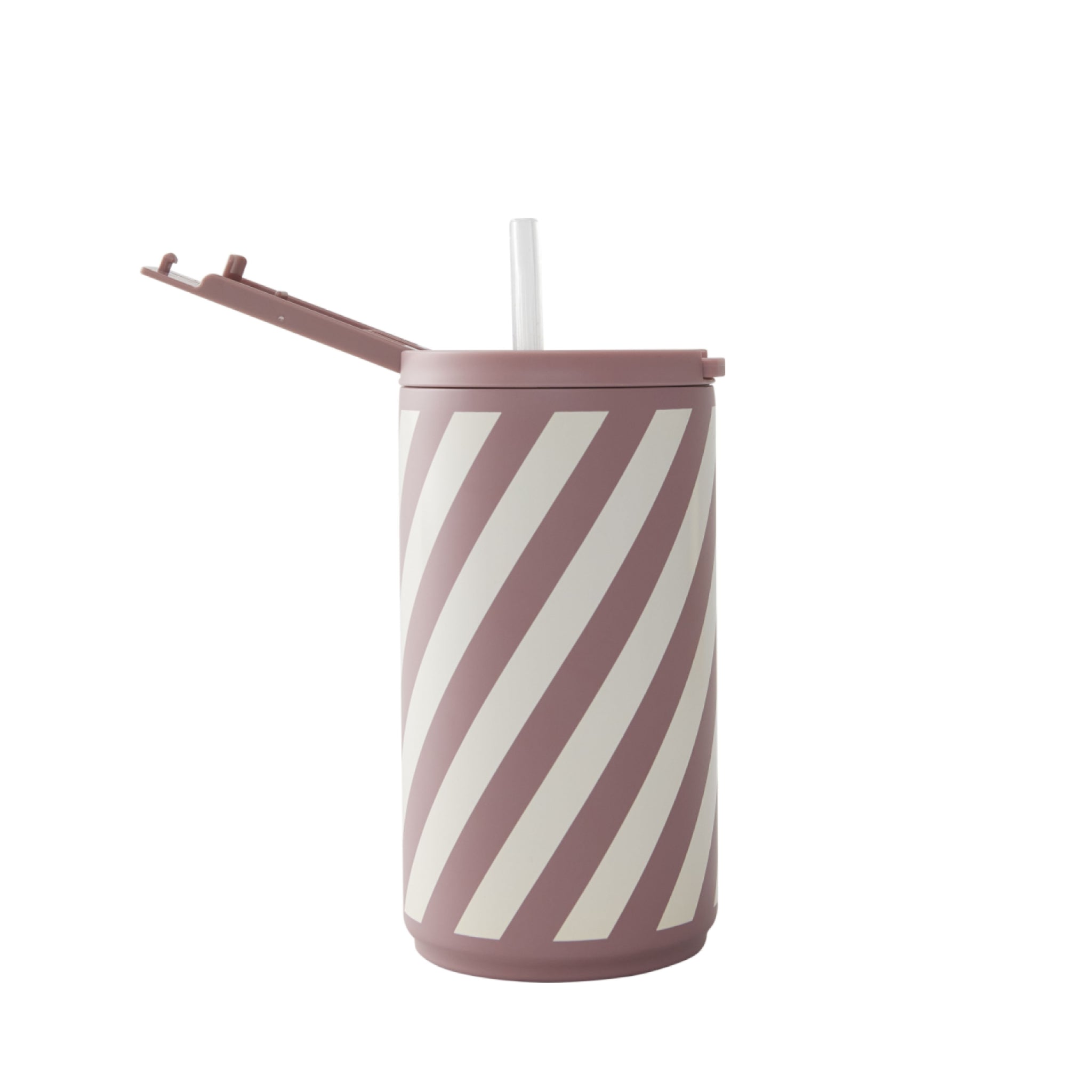 Design Letters Kids Thermal MUG 350 ml Stripe Ash Rose 4037c, Ash Rose