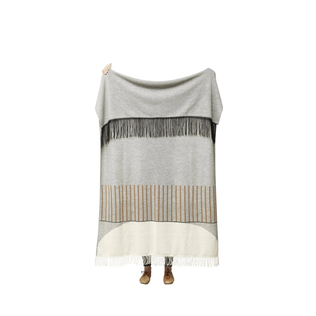 Form & Refine Aymara 130x190 Cm 100% Alpaca Plaid Throw - Dark Grey