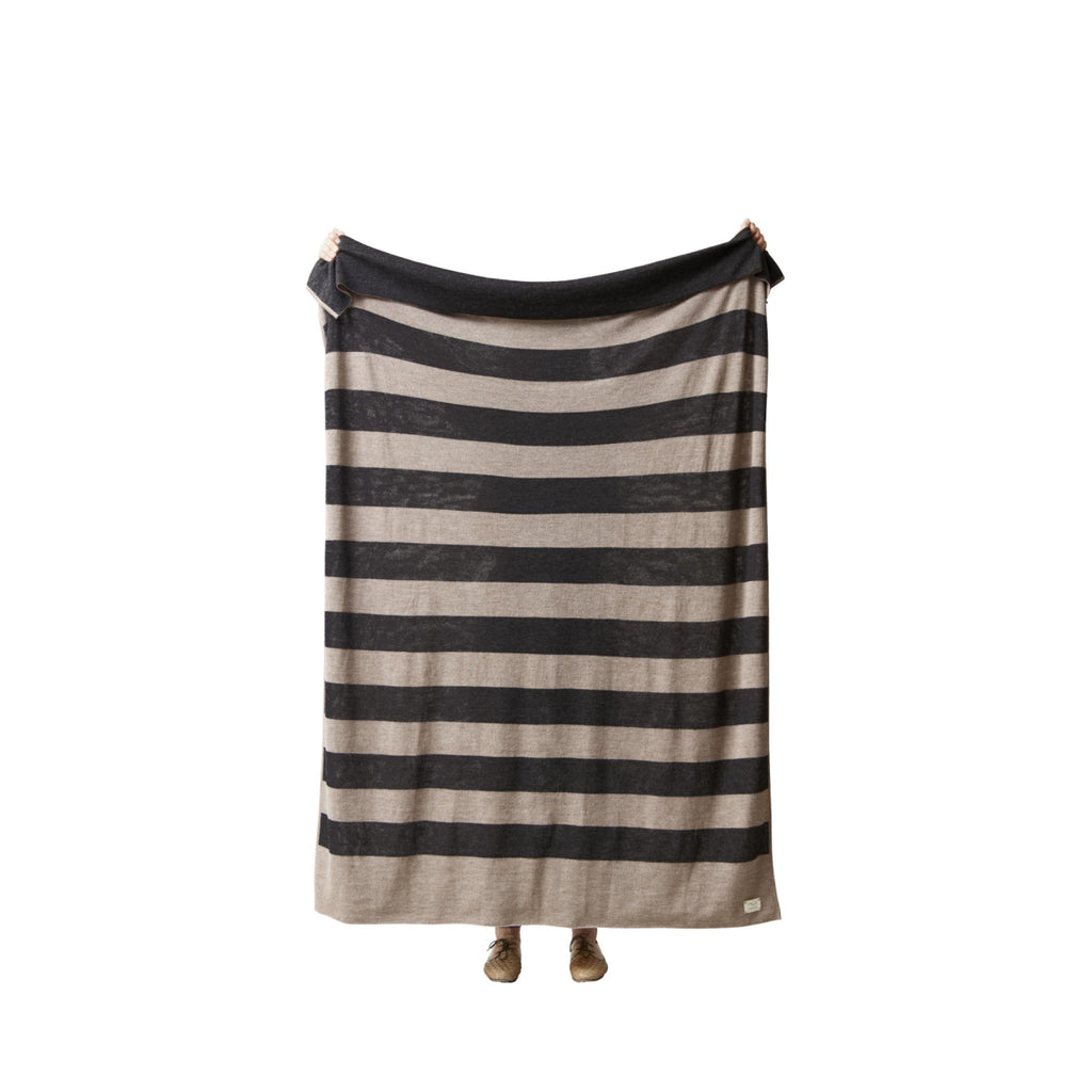 Form & Refine Aymara 190x130 Cm Luxury 100% Alpaca Throw – Dark Grey