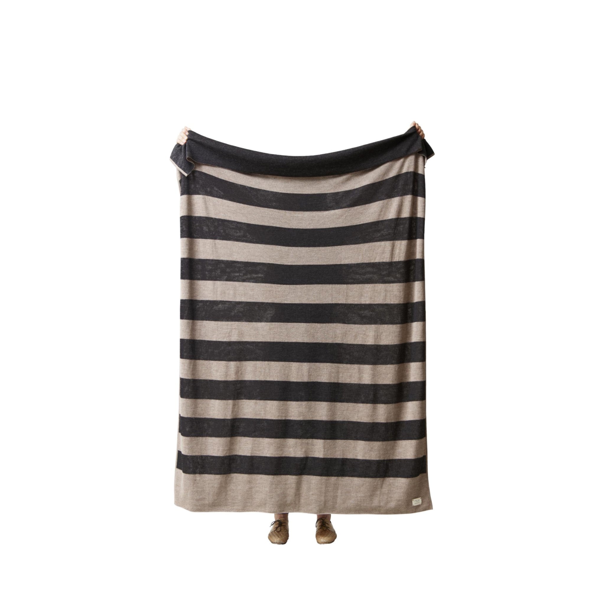 Form & Refine Aymara 190x130 Cm Luxury 100% Alpaca Throw – Dark Grey