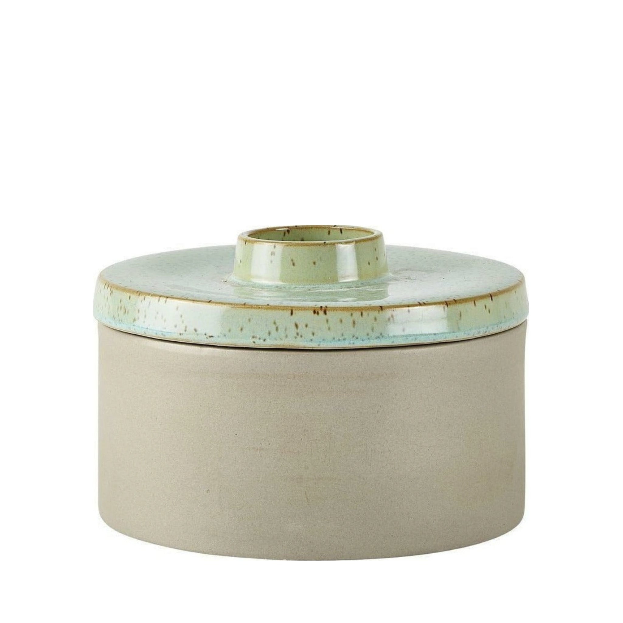 Villa Collection Vase With Lid ø 16.5 Cm, Dust Green
