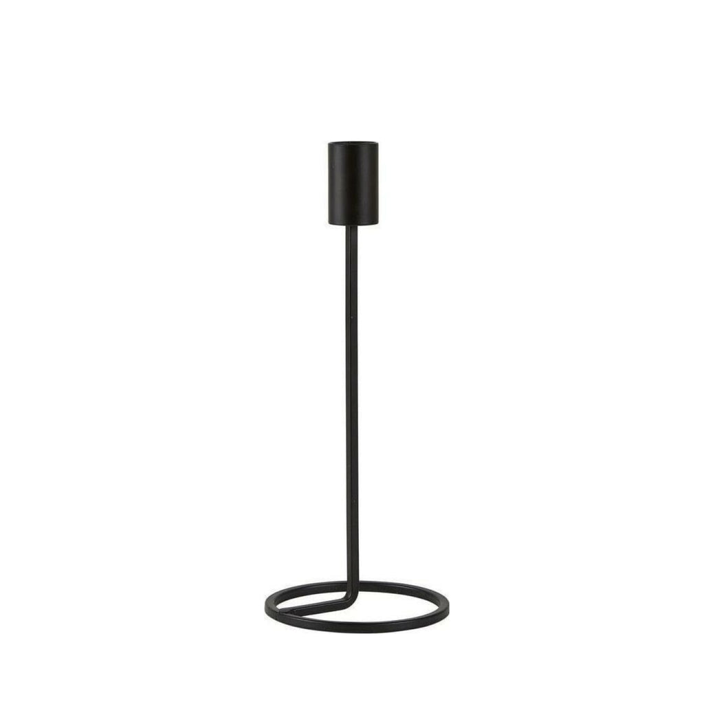 Villa Collection Candlestick Black, 23 Cm