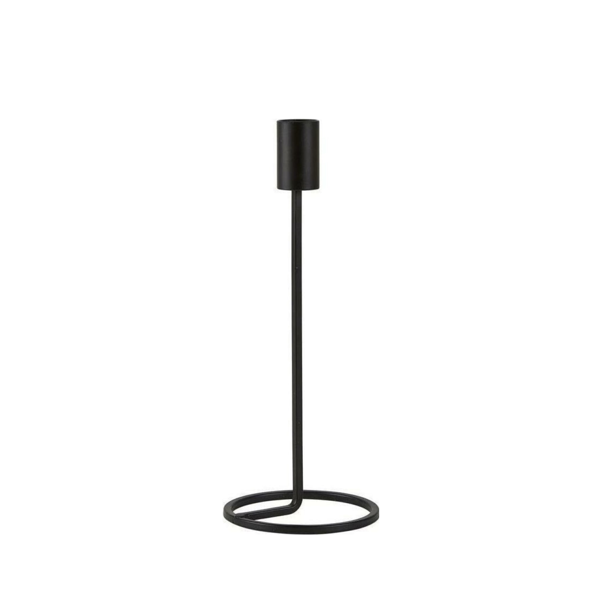Villa Collection Candlestick Black, 23 Cm