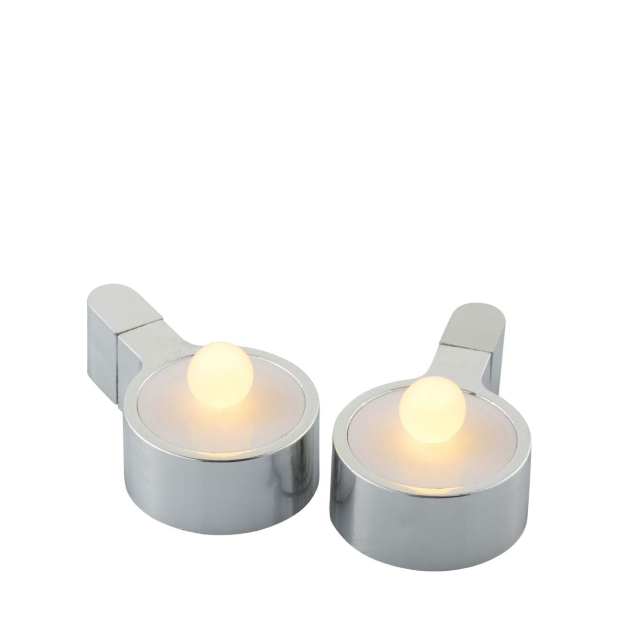Sirius Amalia Tealight 2 Pcs ø3,9x H1,8 Cm, Chrom