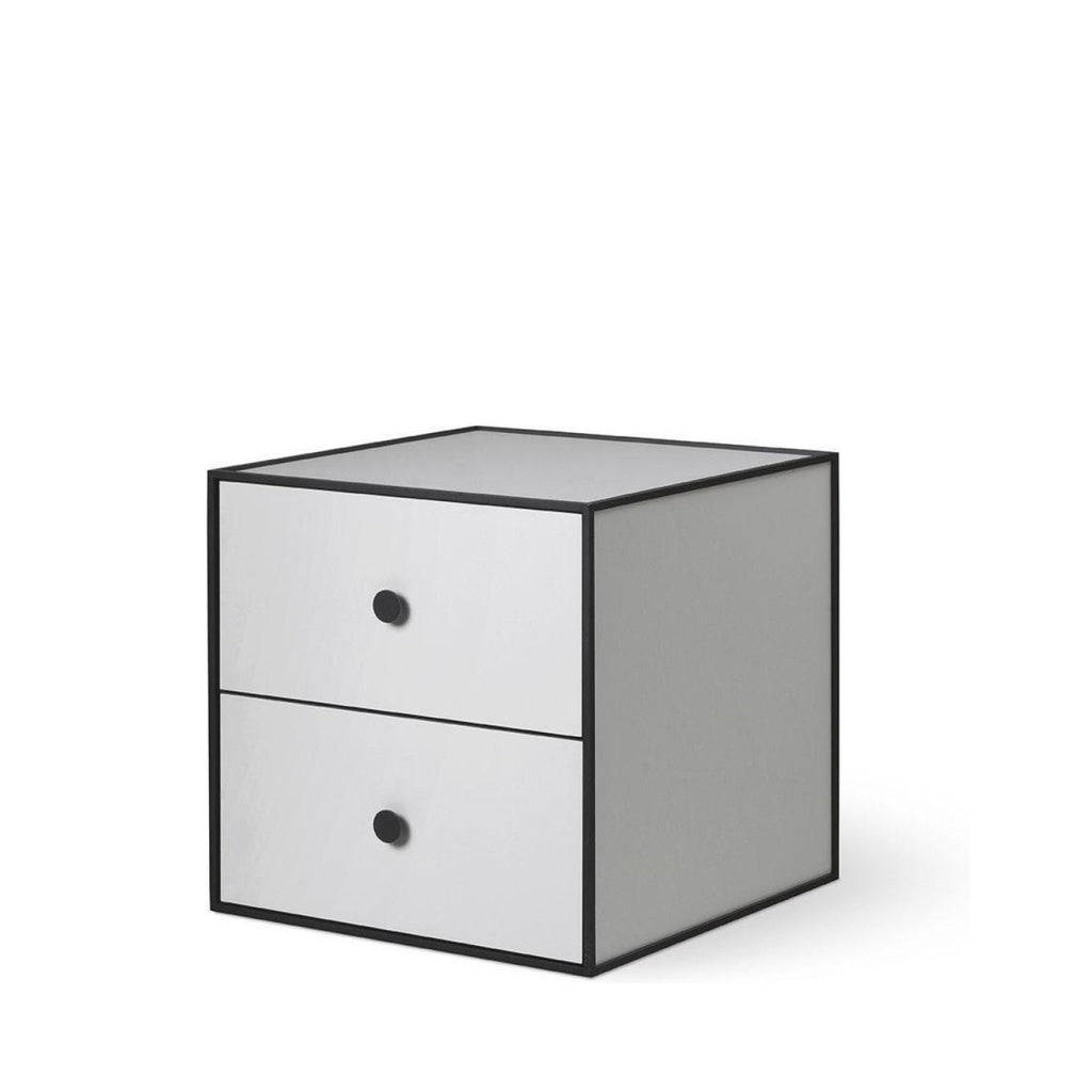 Audo Copenhagen Frame 35 module with two drawers, light grey