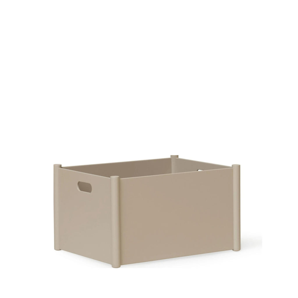 Form & Refine Pillar Storage Box Large. Warm Grey