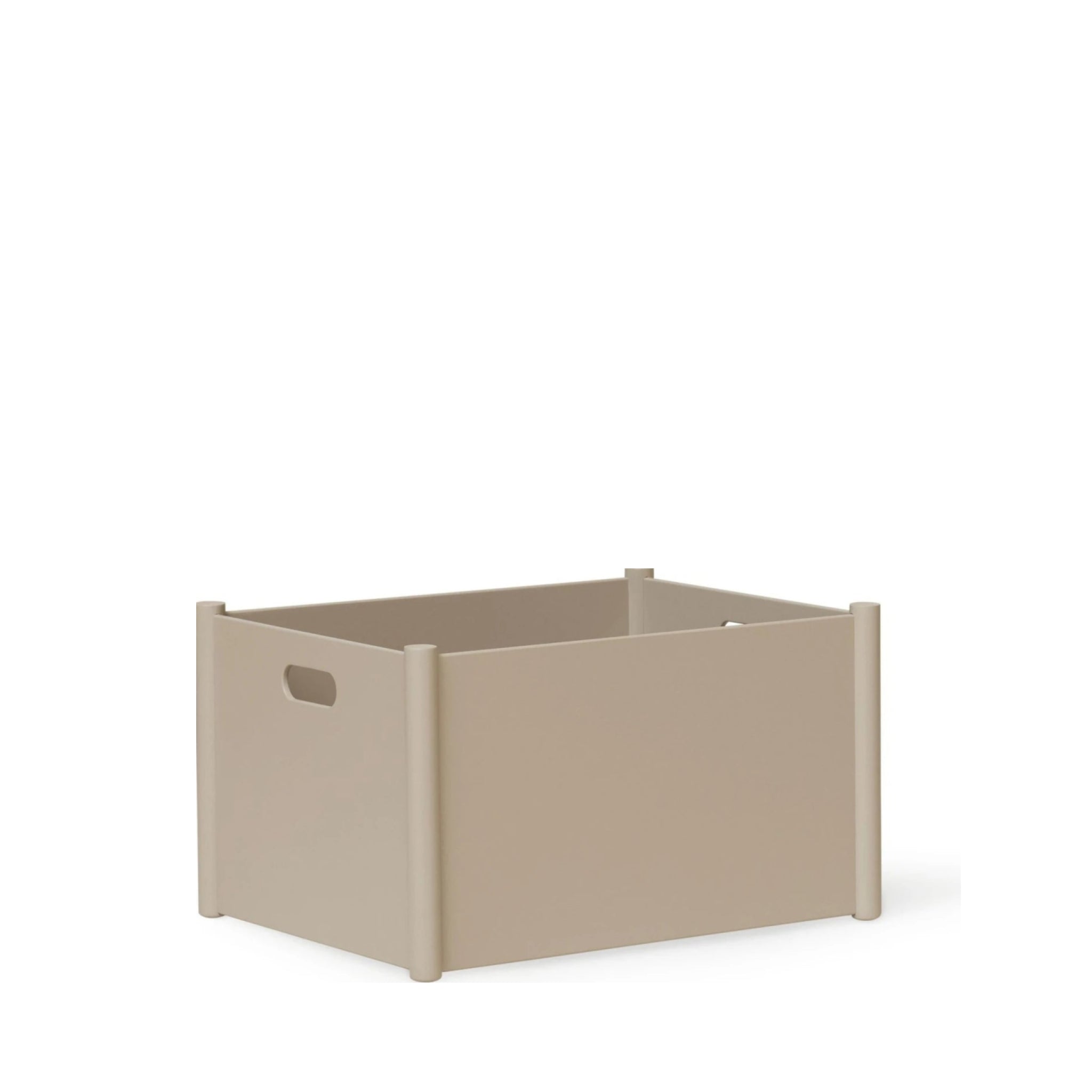 Form & Refine Pillar Storage Box Large. Warm Grey