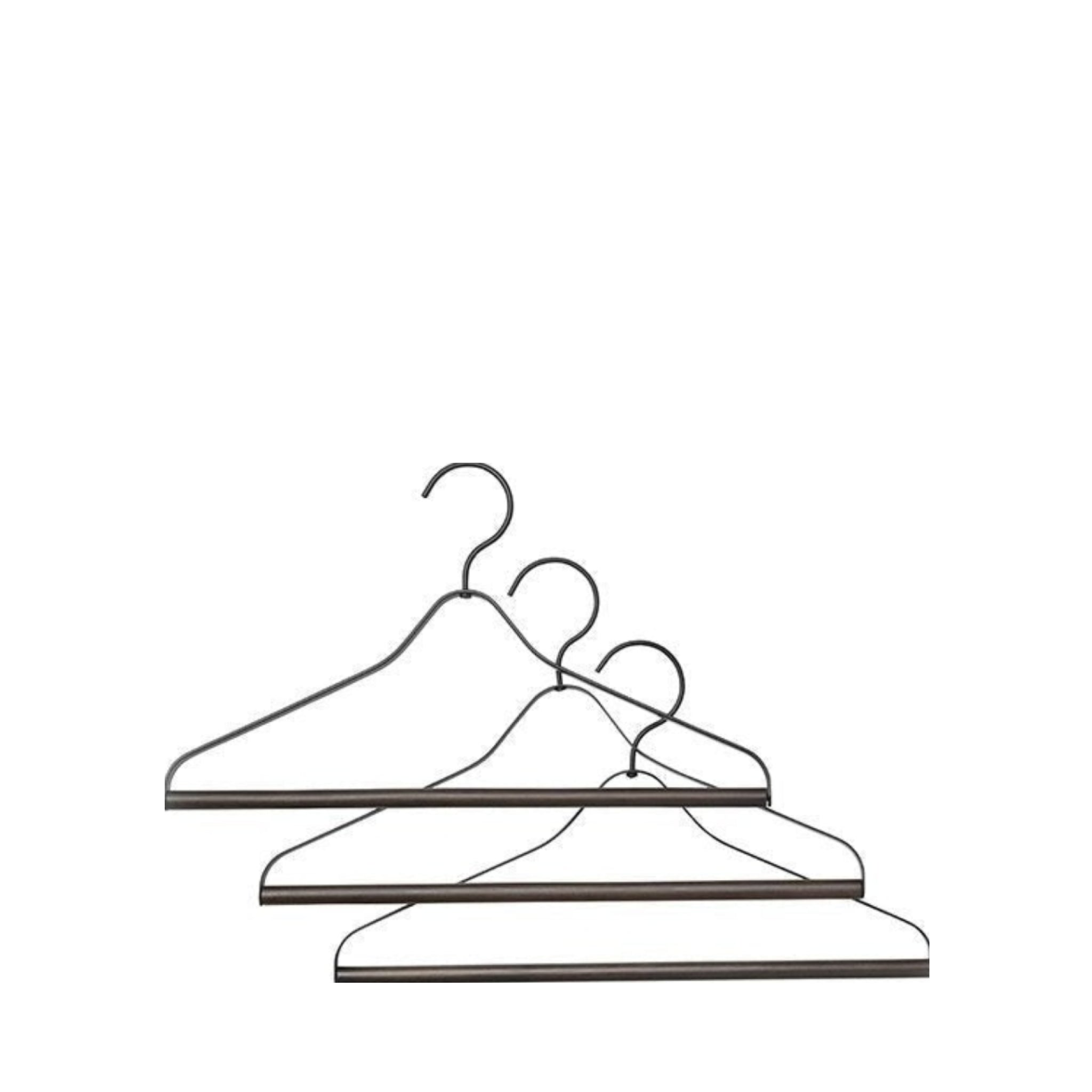 Ferm Living Coat Hanger, Black (Set Of 3)