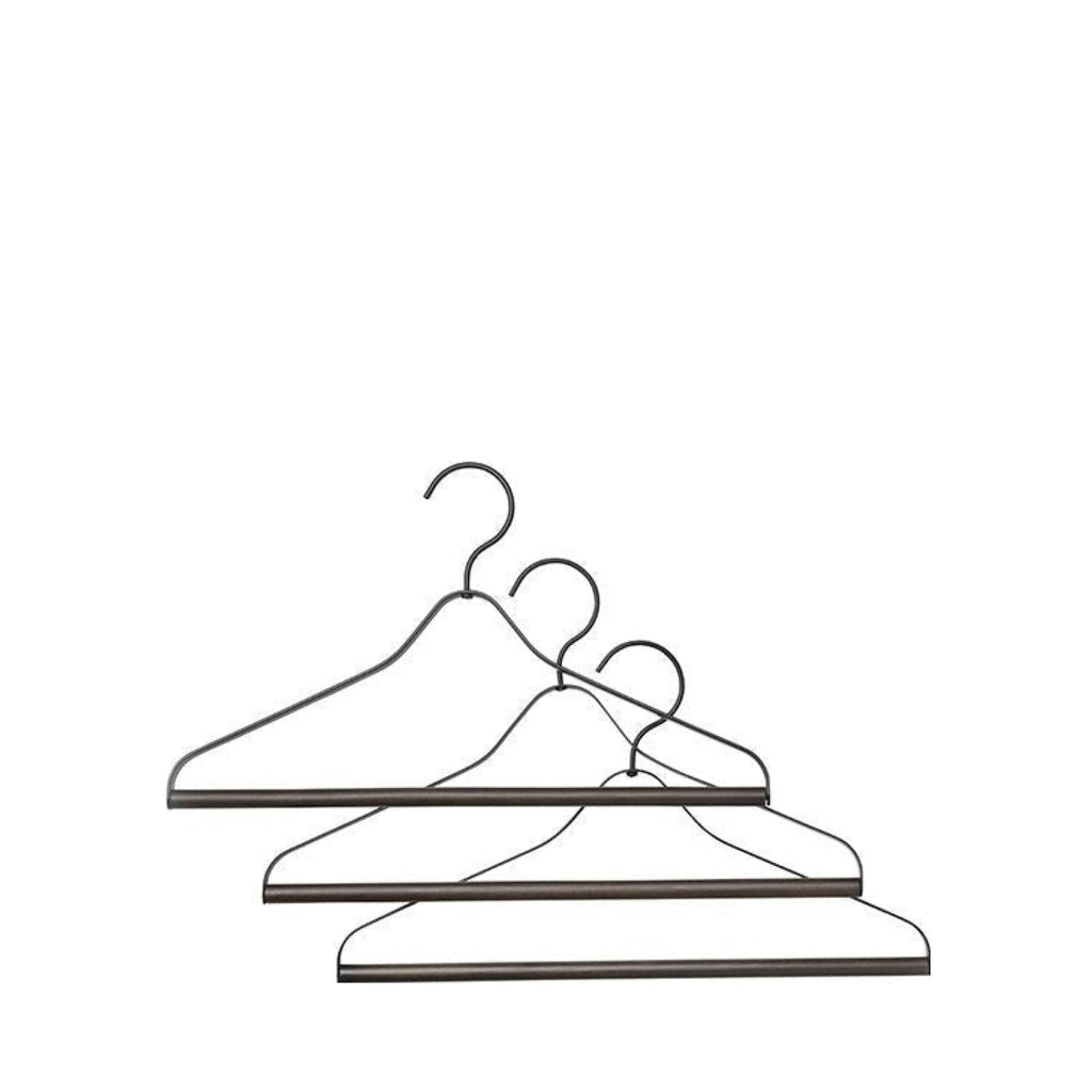 Ferm Living Coat Hanger, Black (Set Of 3)