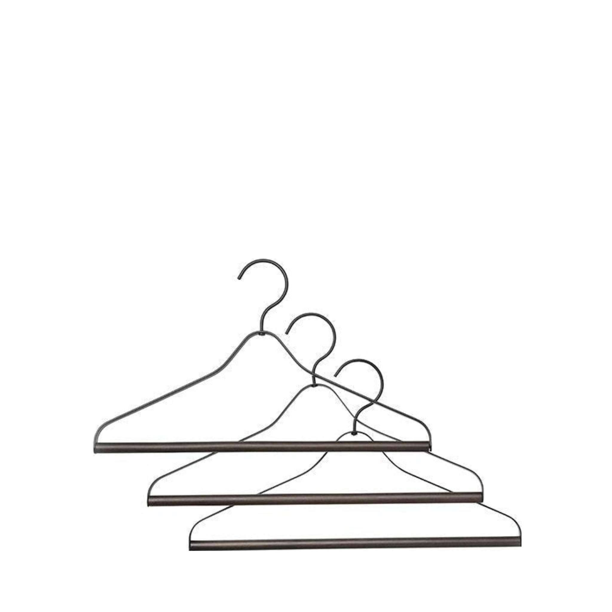 Ferm Living Coat Hanger, Black (Set Of 3)