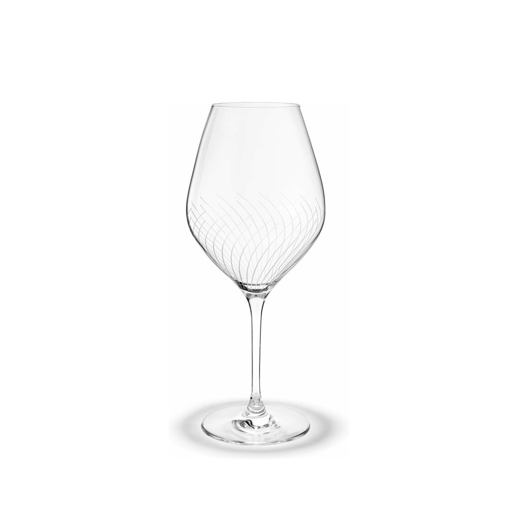 Holmegaard Cabernet Lines Burgundy Glass, 2 Pcs.