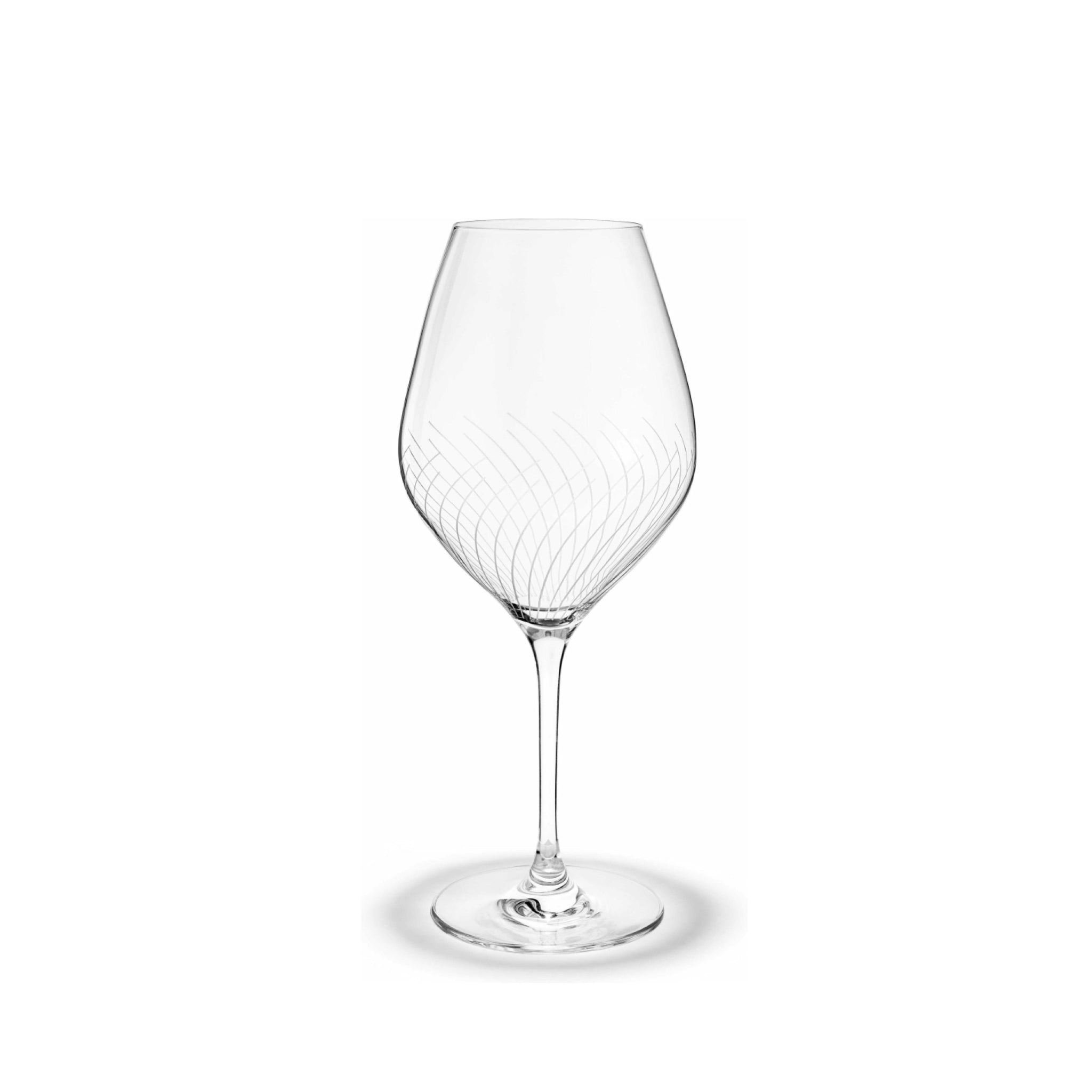 Holmegaard Cabernet Lines Burgundy Glass, 2 Pcs.