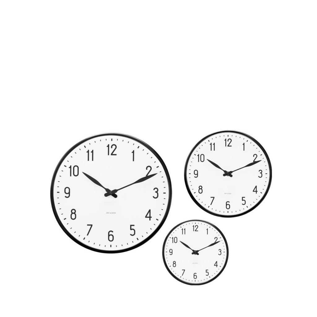 Arne Jacobsen Station Wall Clock, 29cm