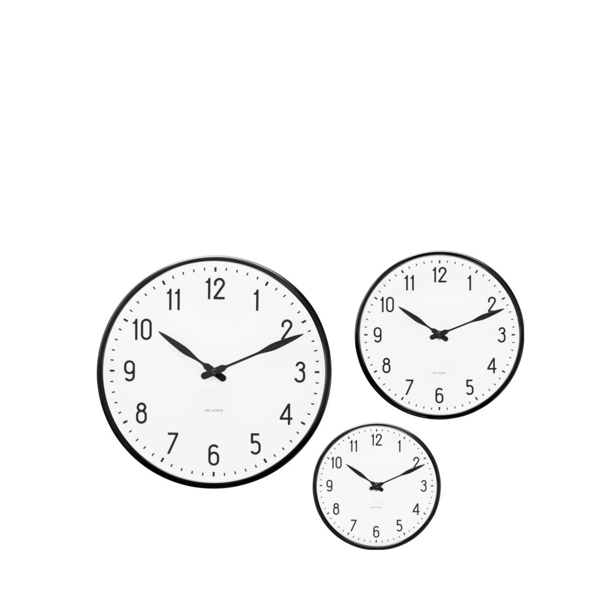 Arne Jacobsen Station Wall Clock, 29cm
