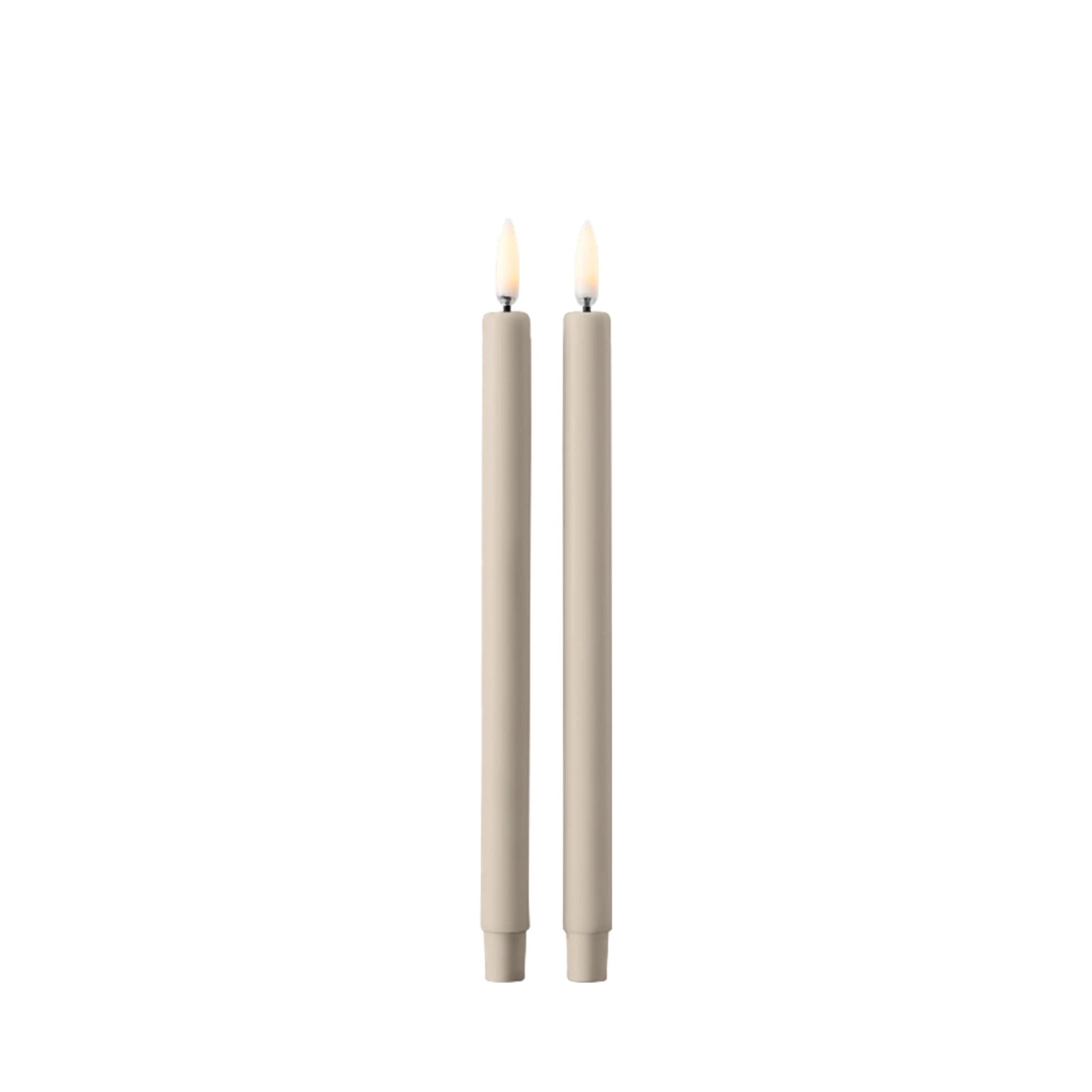 Stoff Nagel Led Candles By Uyuni Lighting Set Of 2, Sand