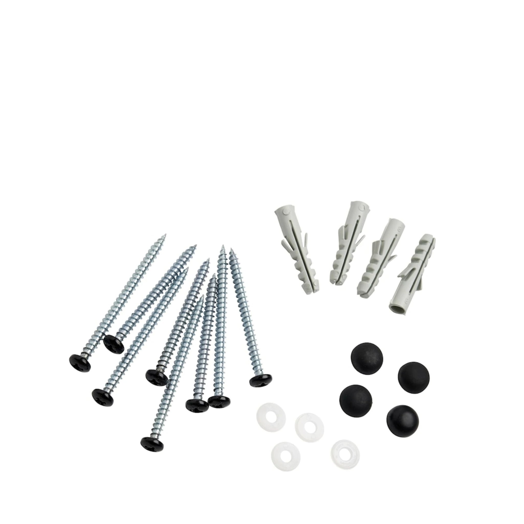 Essem Design Set With Wall Mount Screws, Black