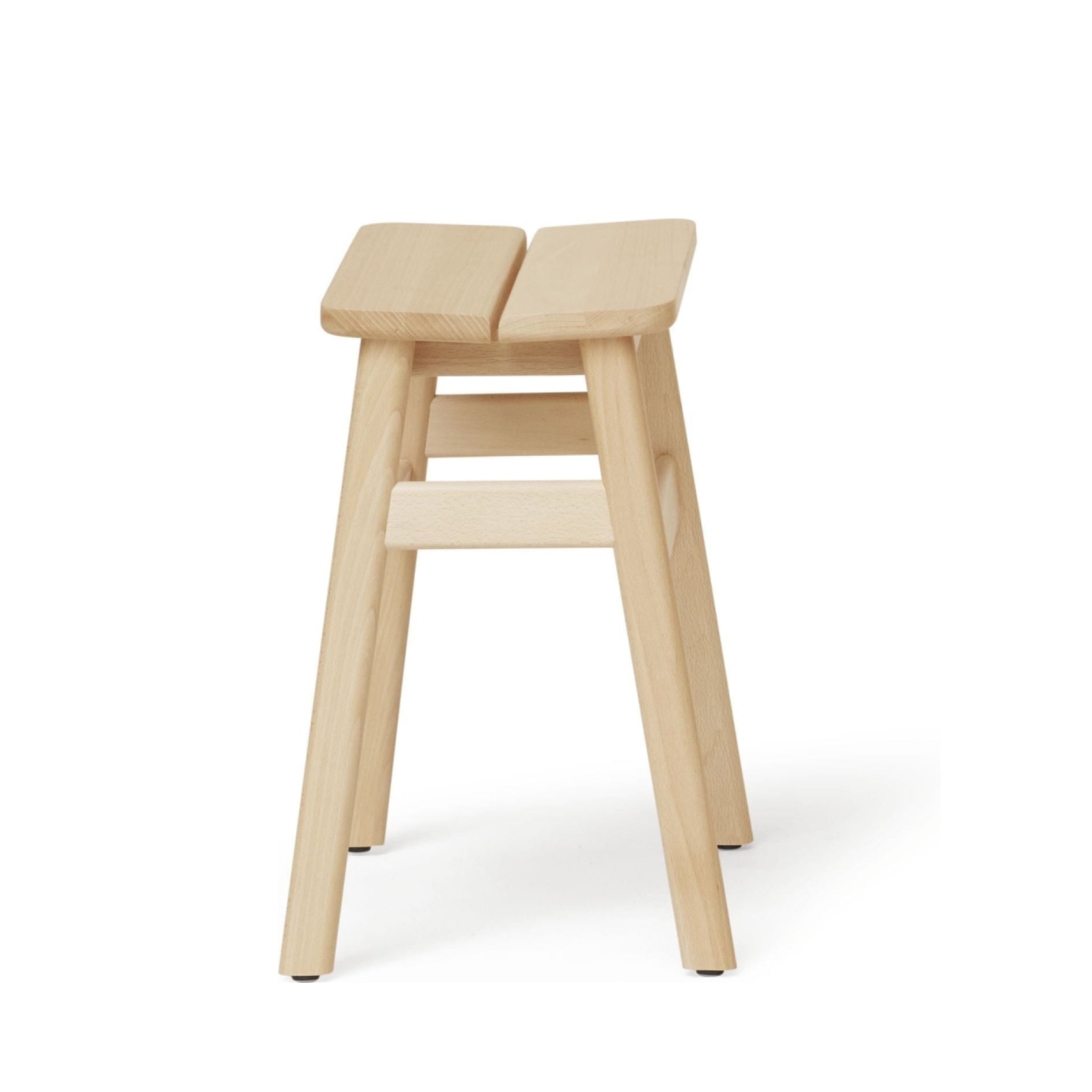 Form & Refine Angle Stool 45cm — Beech Solid Wood, Durable & Comfortable