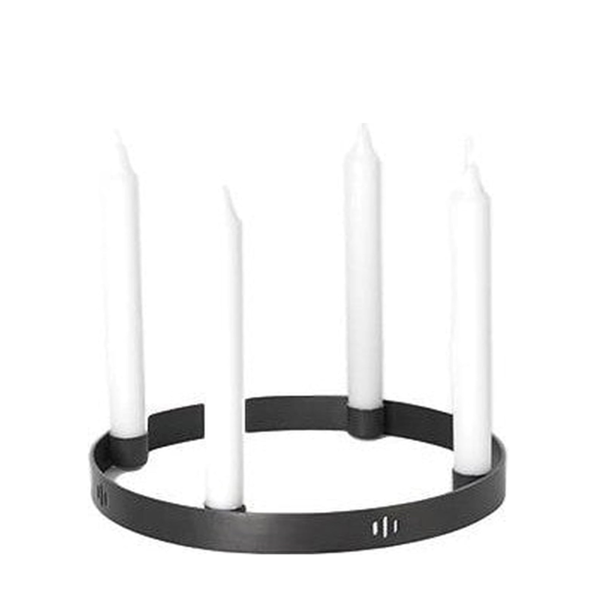 Ferm Living Circle Candle Holder Black, ø 25
