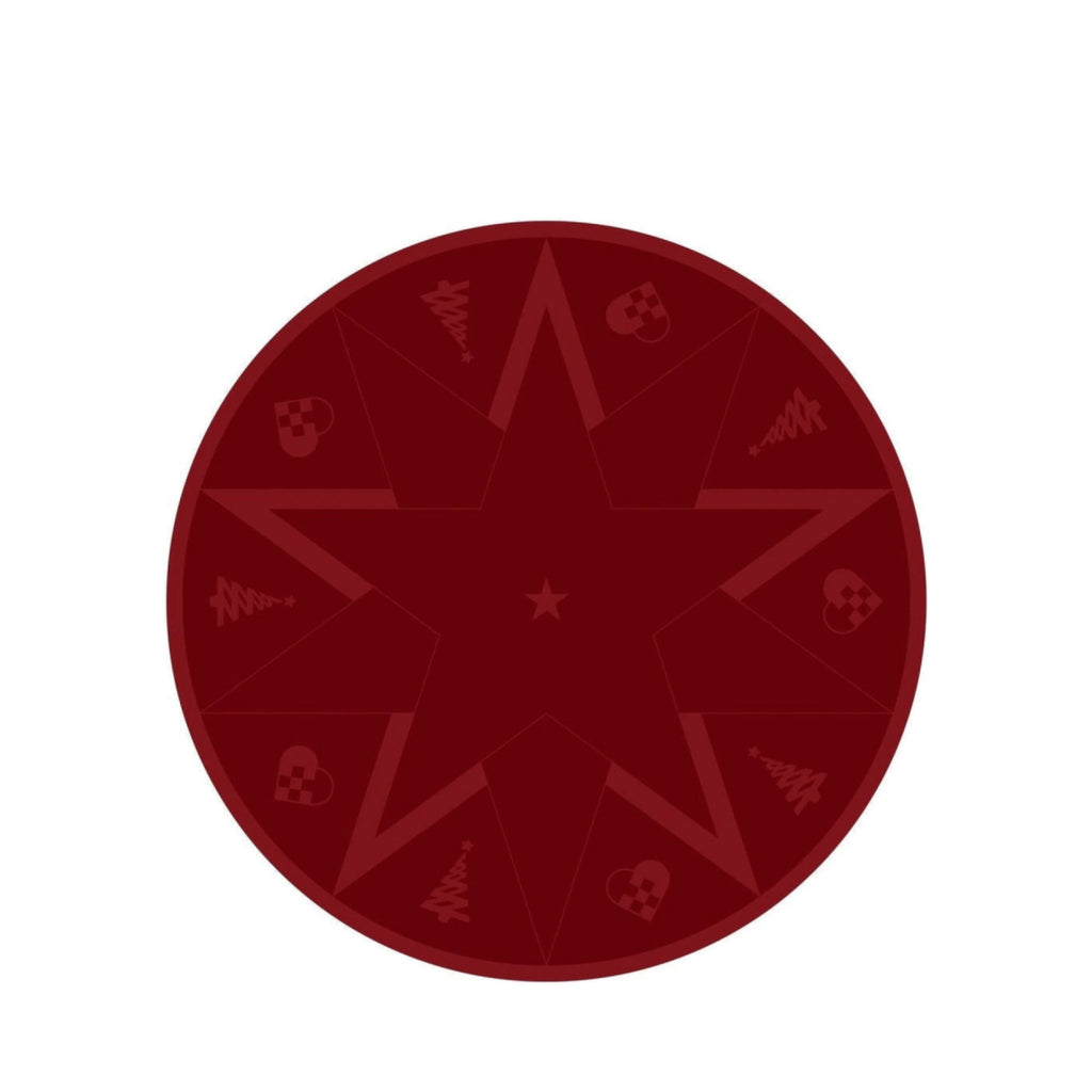 Novoform Design Stars Christmas Carpet, Advent Red