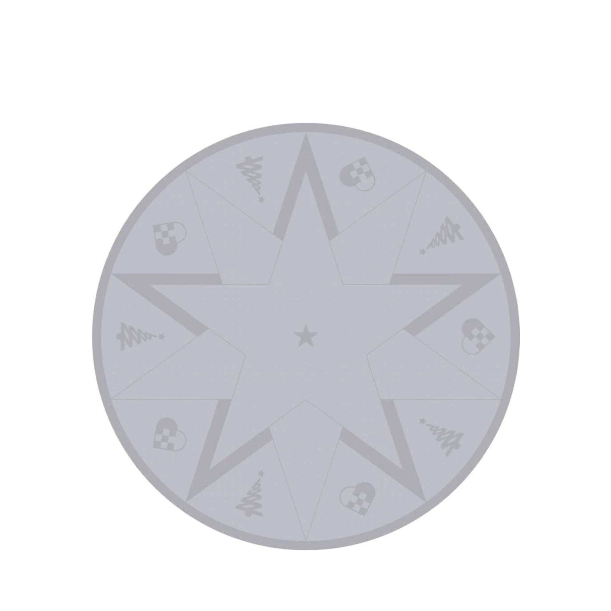 Novoform Design Stars Christmas Rug, Winter Grey