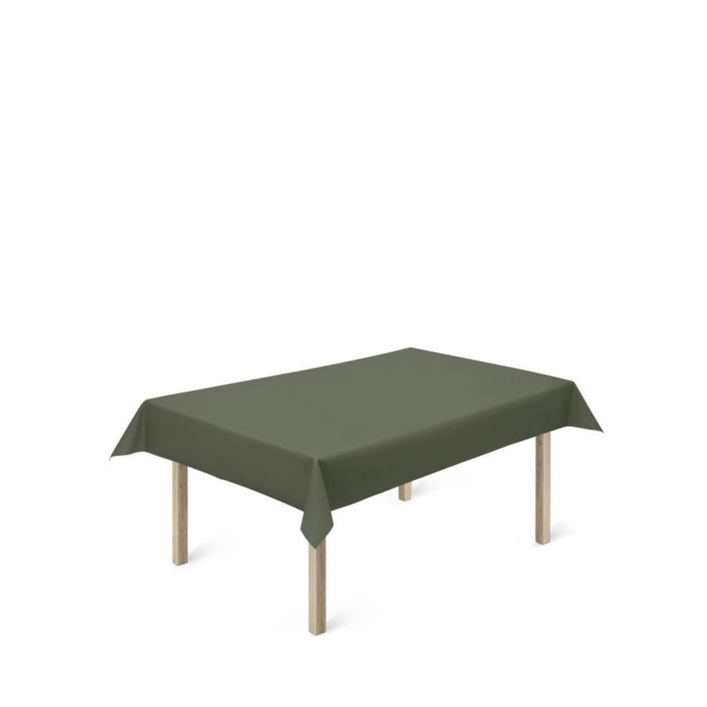 Juna Basic Acrylic Tablecloth Dark Green, 140 Cm