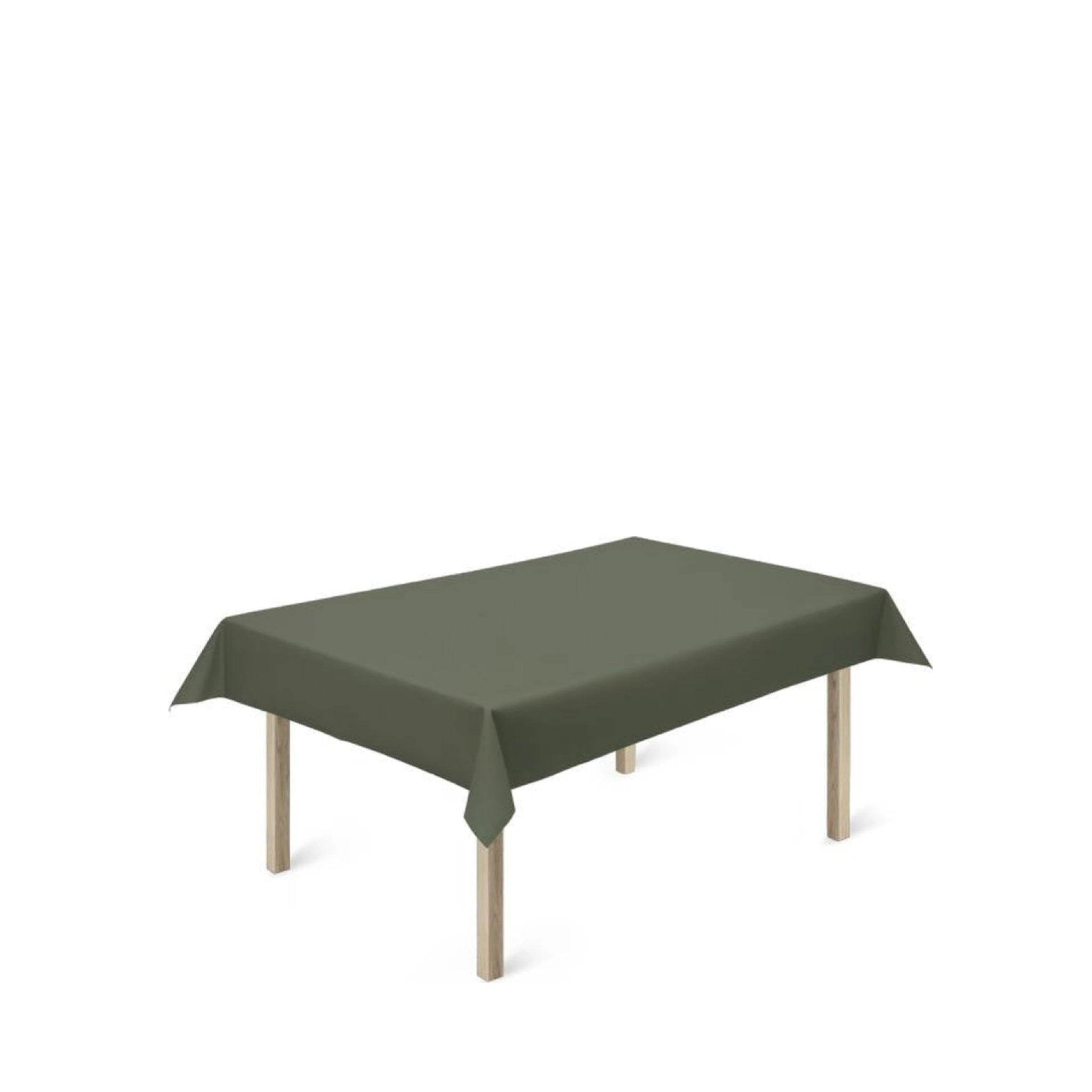 Juna Basic Acrylic Tablecloth Dark Green, 140 Cm