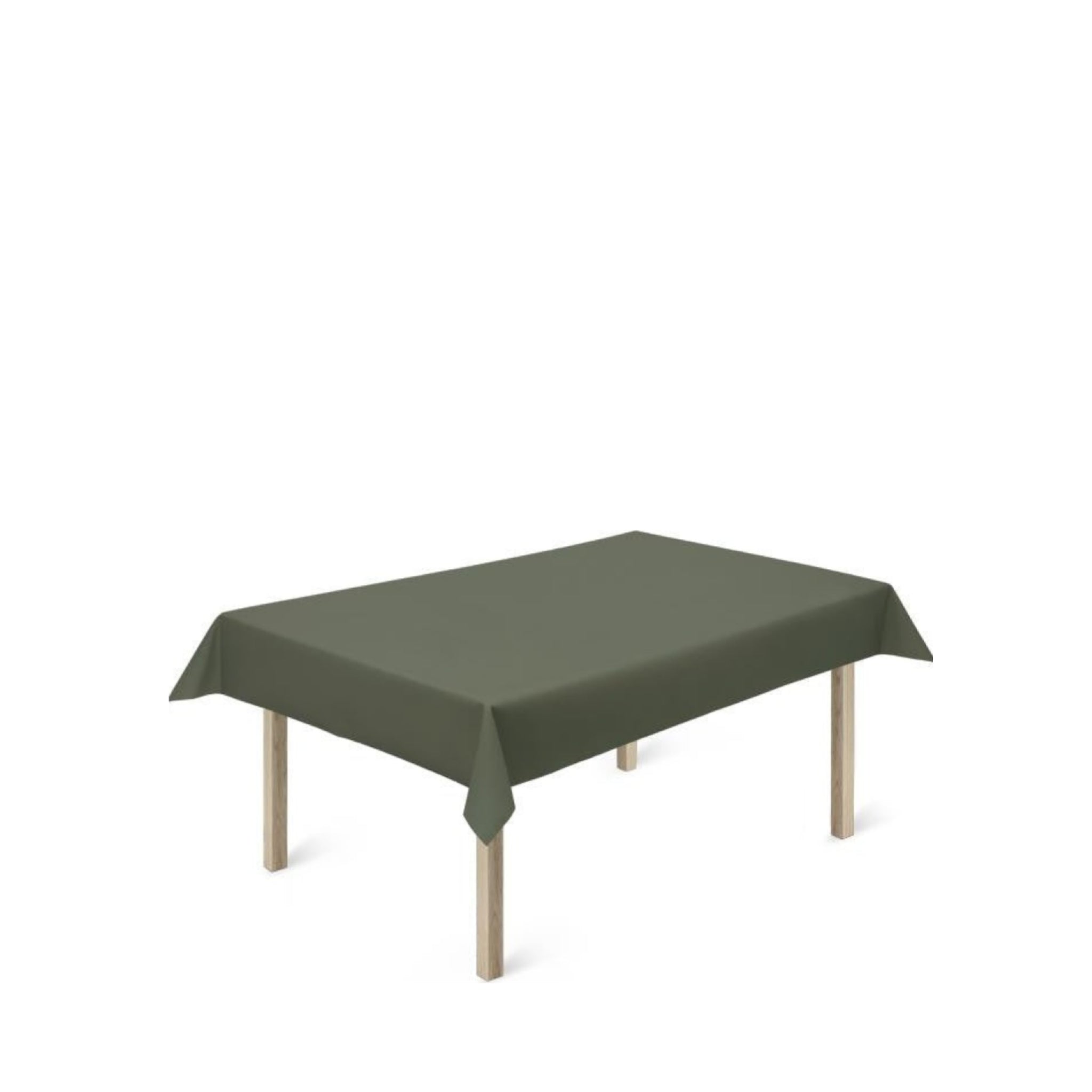 Juna Basic Acrylic Tablecloth Dark Green, 140 Cm