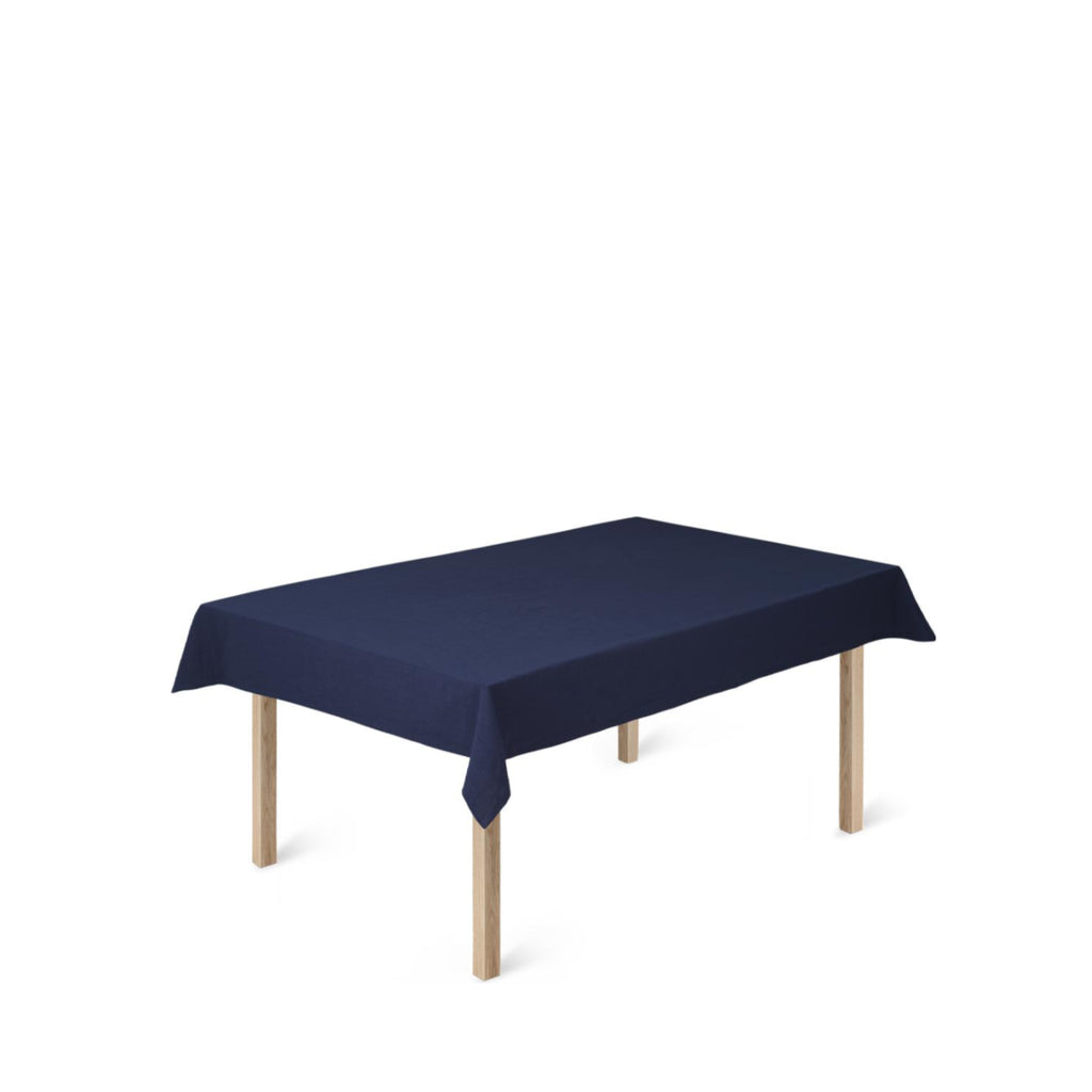 Juna Basic Cotton Tablecloth 150 X270 Cm, Dark Blue