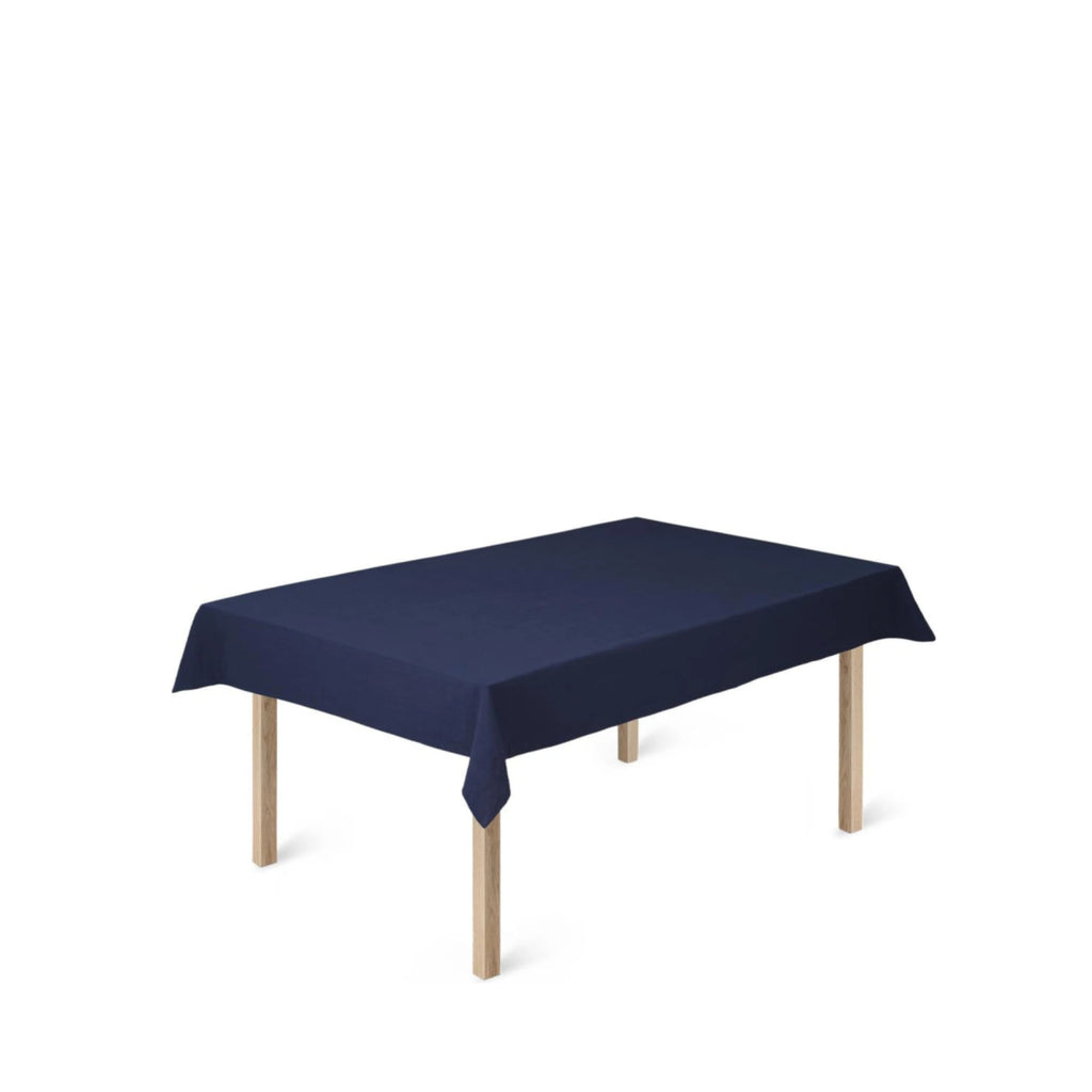 Juna Basic Cotton Tablecloth 150 X270 Cm, Dark Blue