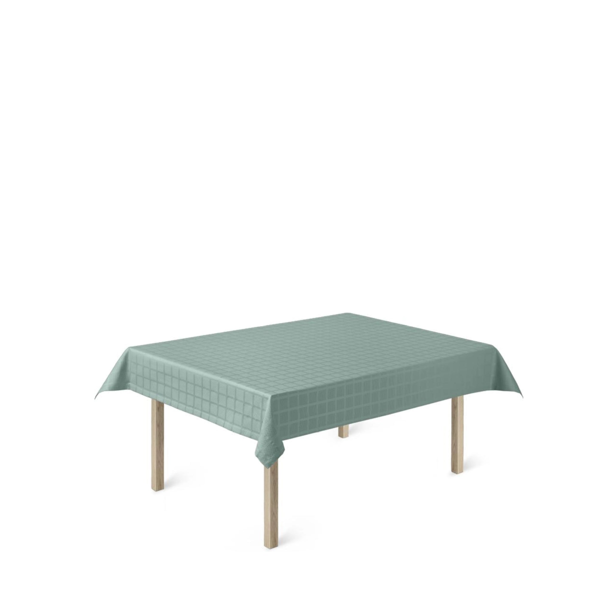 Juna Brick Damascus Tablecloth Turquoise, 150x220 Cm