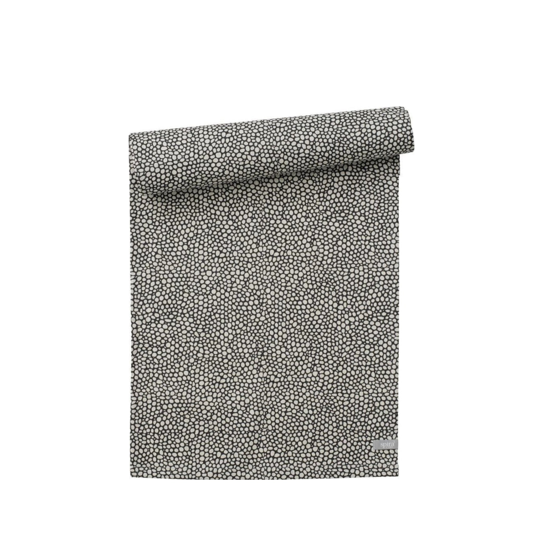 Spira Dotte Table Runner, Asphalt