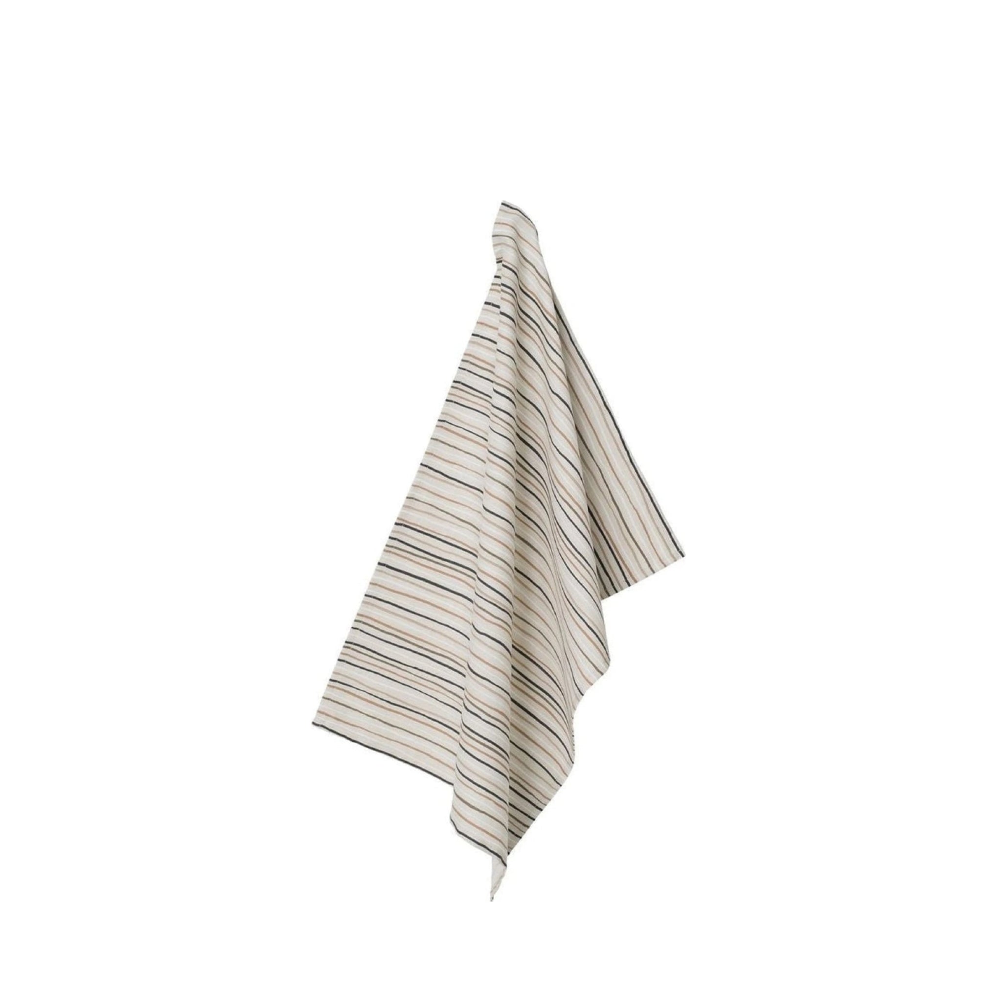 Spira Stripe Tea Towel 47x65 Cm, Natural