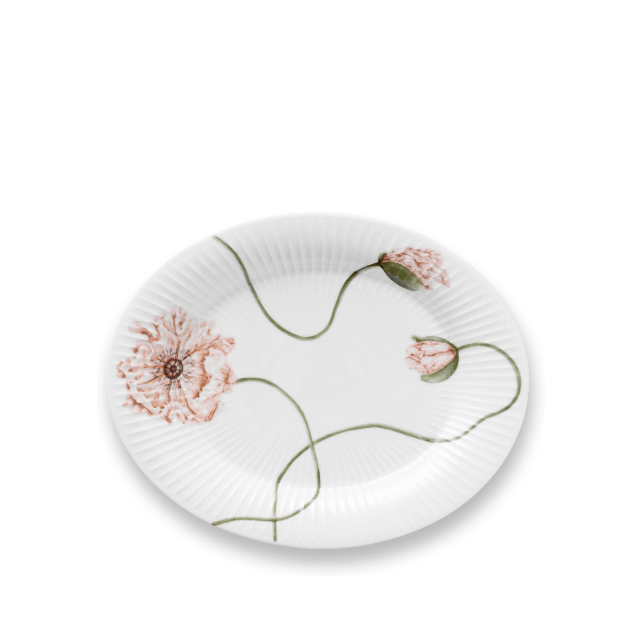 Kähler Hammershøi Poppy Top 22.5x28.5 cm, white with decoration